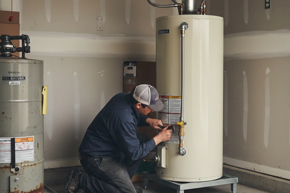 Water heater and shutoff valve replacement in Melbourne Beach
